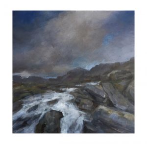 Welsh Mountain Stream Landscape painting for sale
